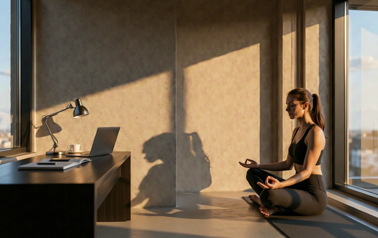 Morgendliches Licht an einer strukturierten Wand